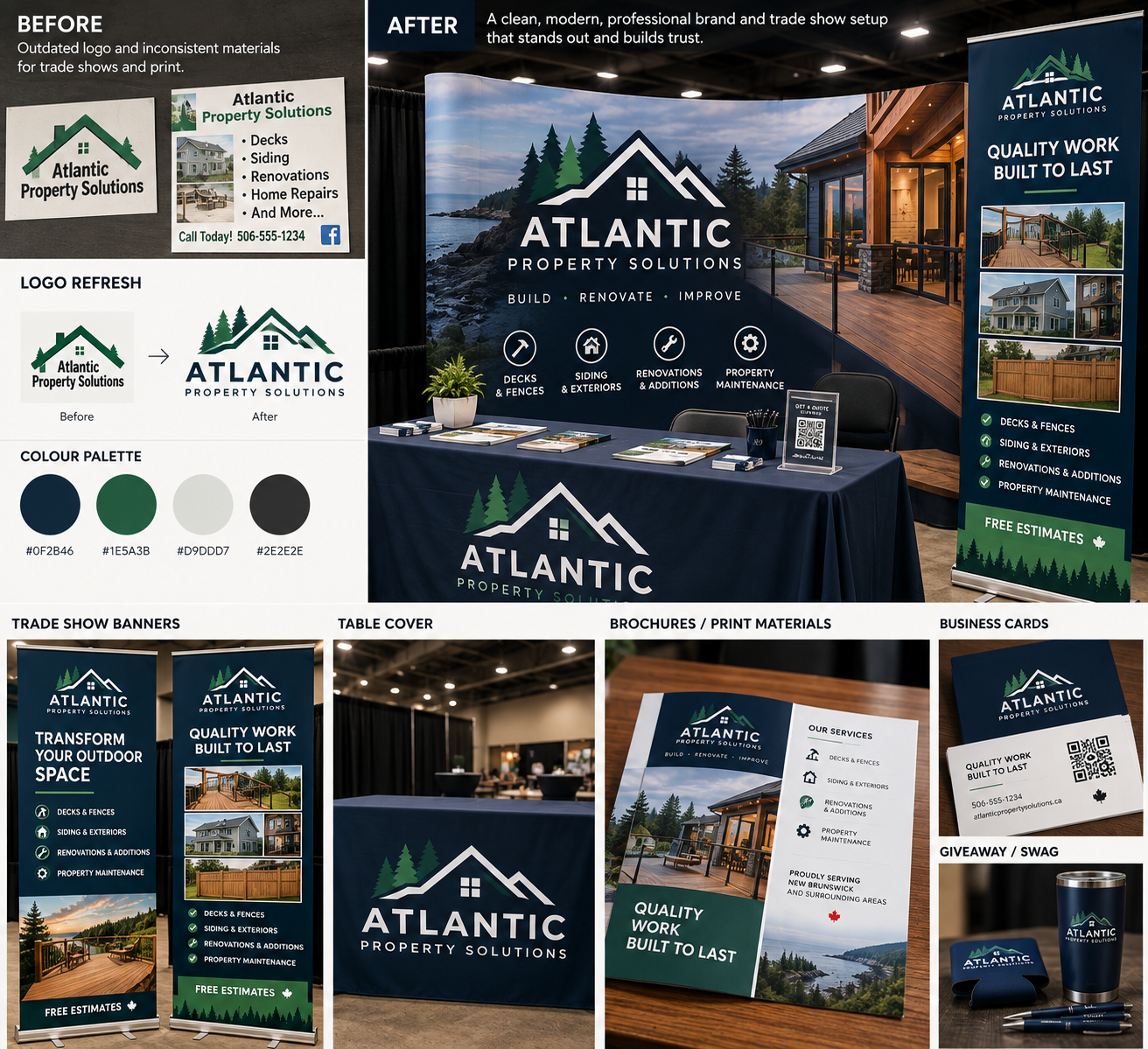 Trade show and print design project